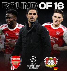 อาร์เซน่อล เตรียมชนเลเวอร์คูเซ่น ศึกแชมเปียนส์ลีก “บททดสอบของทีมลุ้นแชมป์”